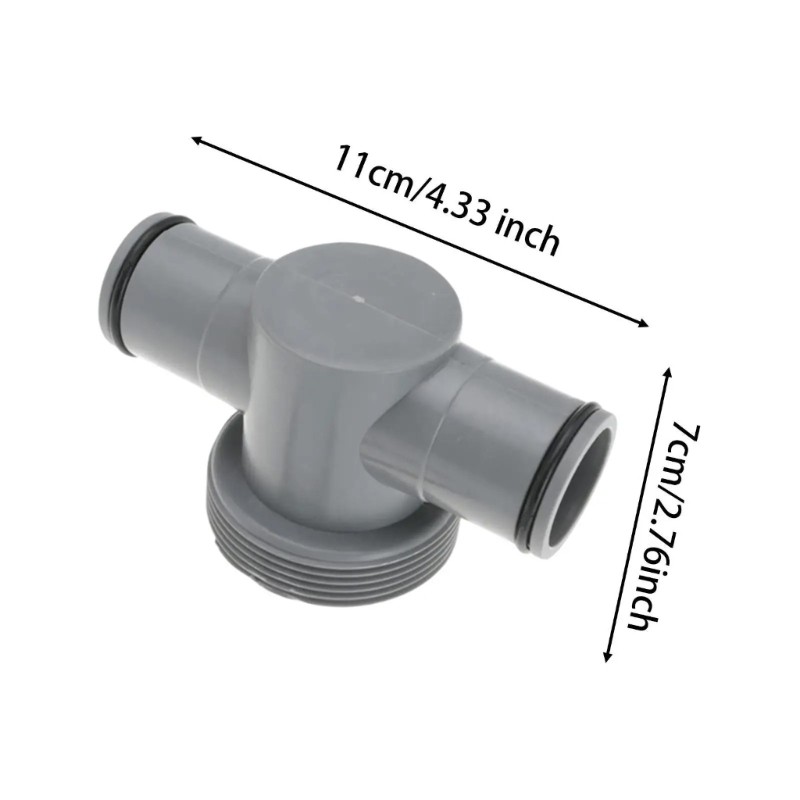 Easy to Use T Joint Pool Hose Connector with Precise Sealing Structure