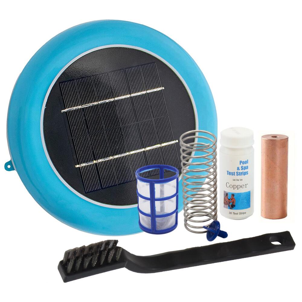 Solar Pool Ionizer,Cleaner,Purifier, Chlorine-Free Water,Covers up to 35,000 gal
