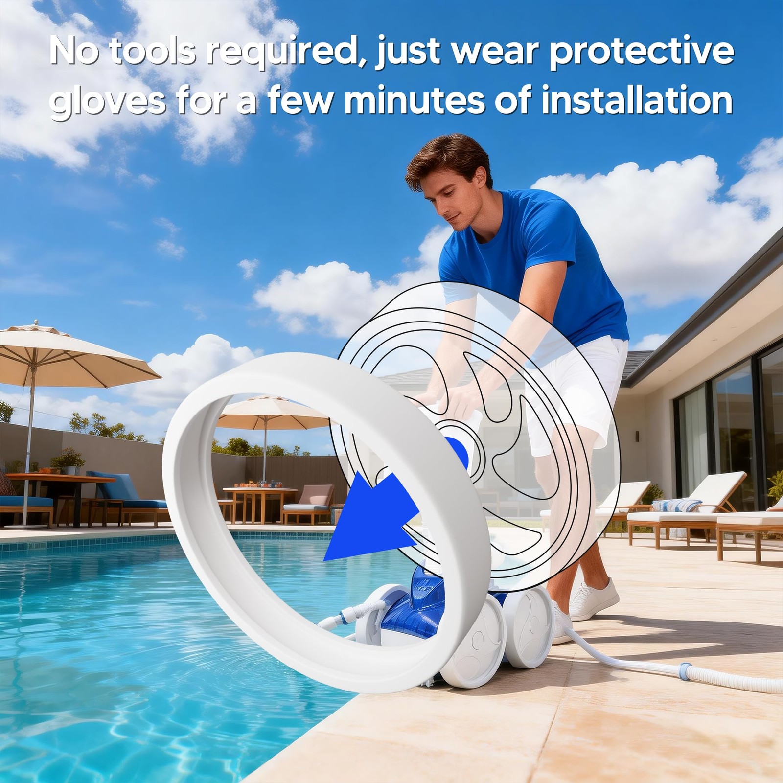 Funmit Pool Cleaner All Purpose Tire Replacement Part Compatible with Polaris…