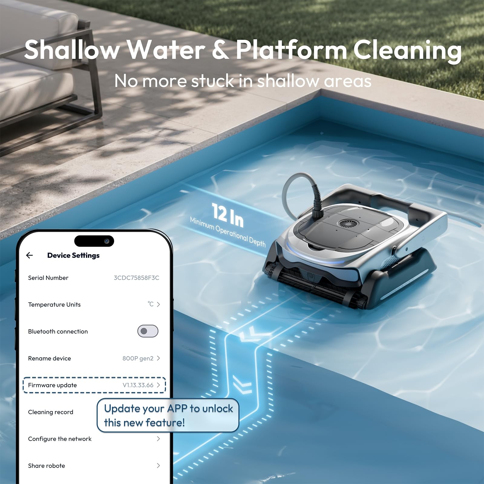 (2026 New) BUBLUE Bubot 800P Gen2 Robotic Pool Cleaner Pool Vacuum for Inground