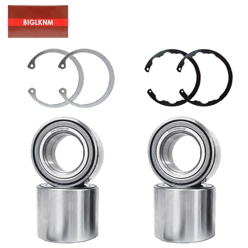 Front & Rear Wheel Bearing with Circlip Compatible with 2005-2013 Brute Force