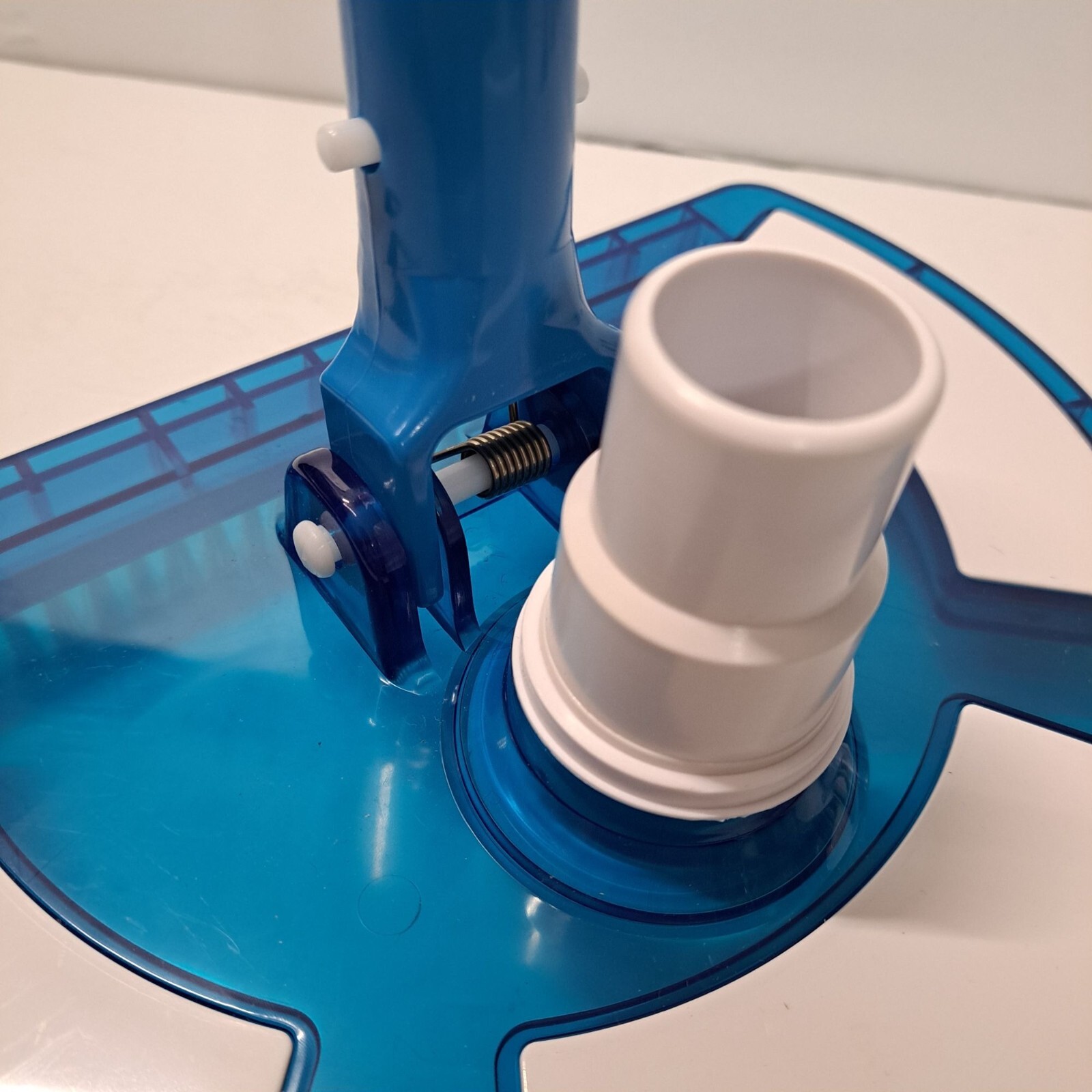 USP Pool Vacuum Brush Head Curved Half Moon Body 10×7&Prime; Swivel Connect VH-709