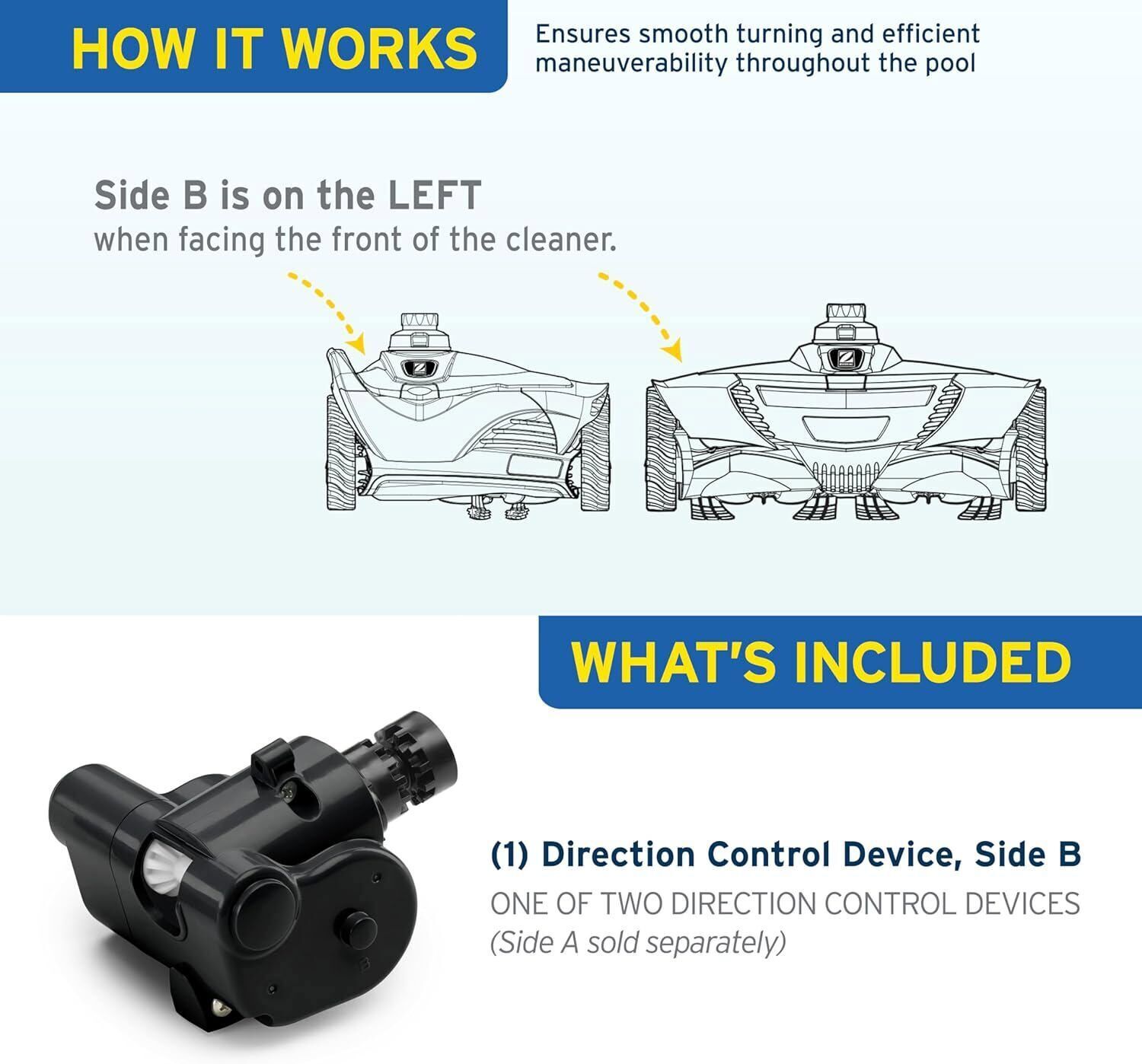 R0524800 Side B Direction Control Device Replace for Baracuda MX8 Pool Cleaner