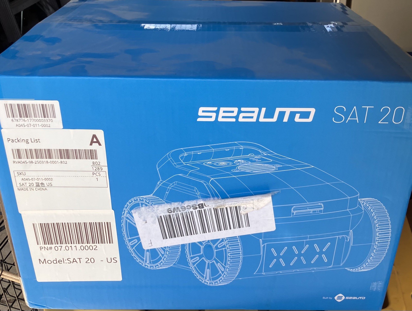 NIB Seauto SAT20 Cordless Robotic Pool Vacuum Wall-Climbing Smart Navigation
