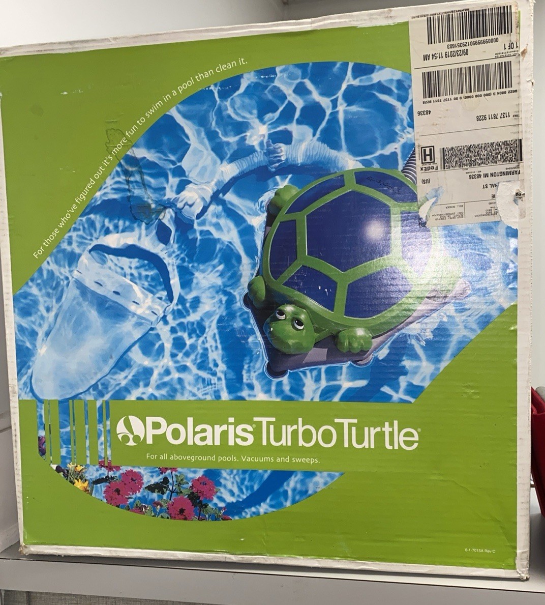 Polaris Turbo Turtle Above Ground Pool Cleaner-used Once