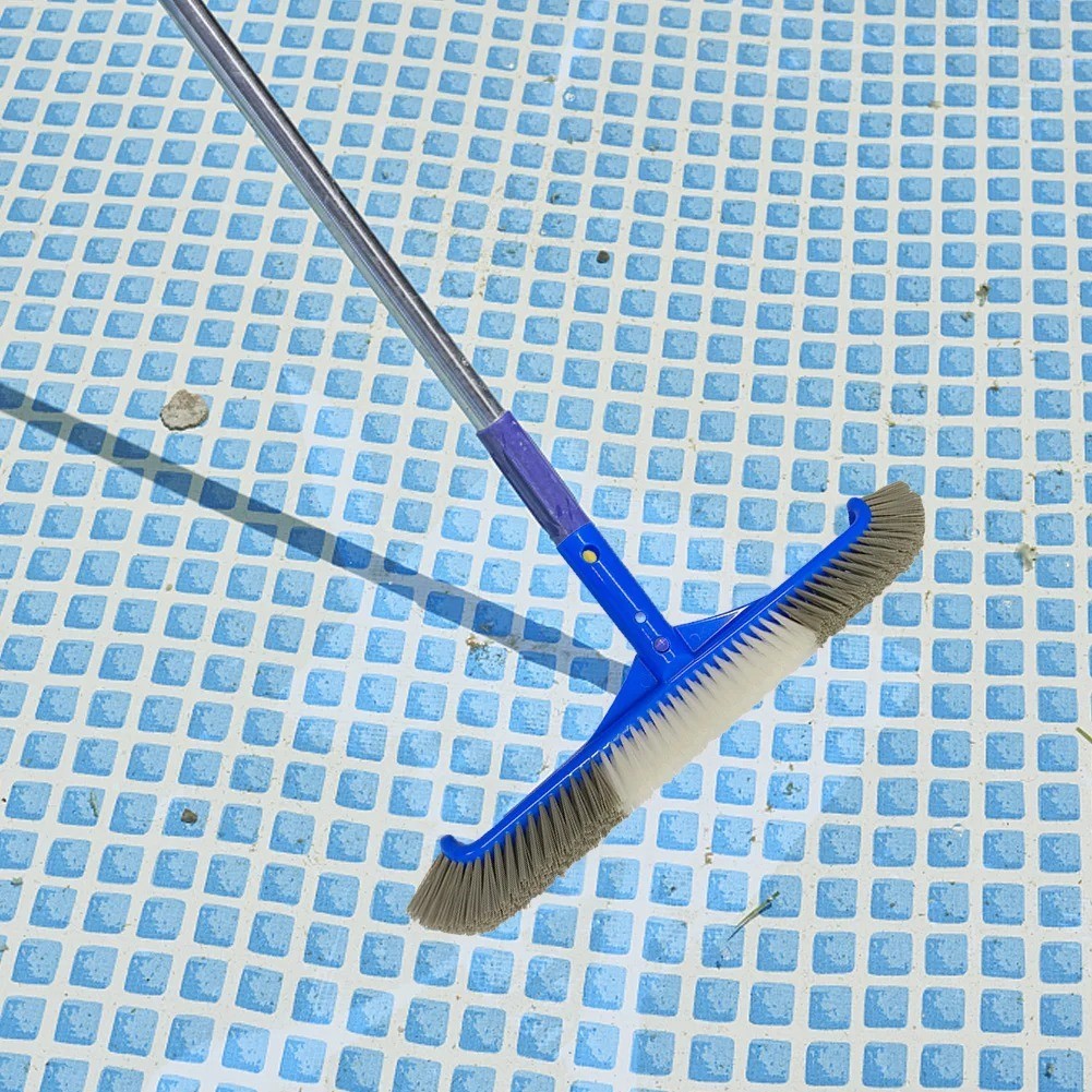 Heavy Duty Swimming Pool Brush Wall Floor Cleaning Head Algae Scrubber