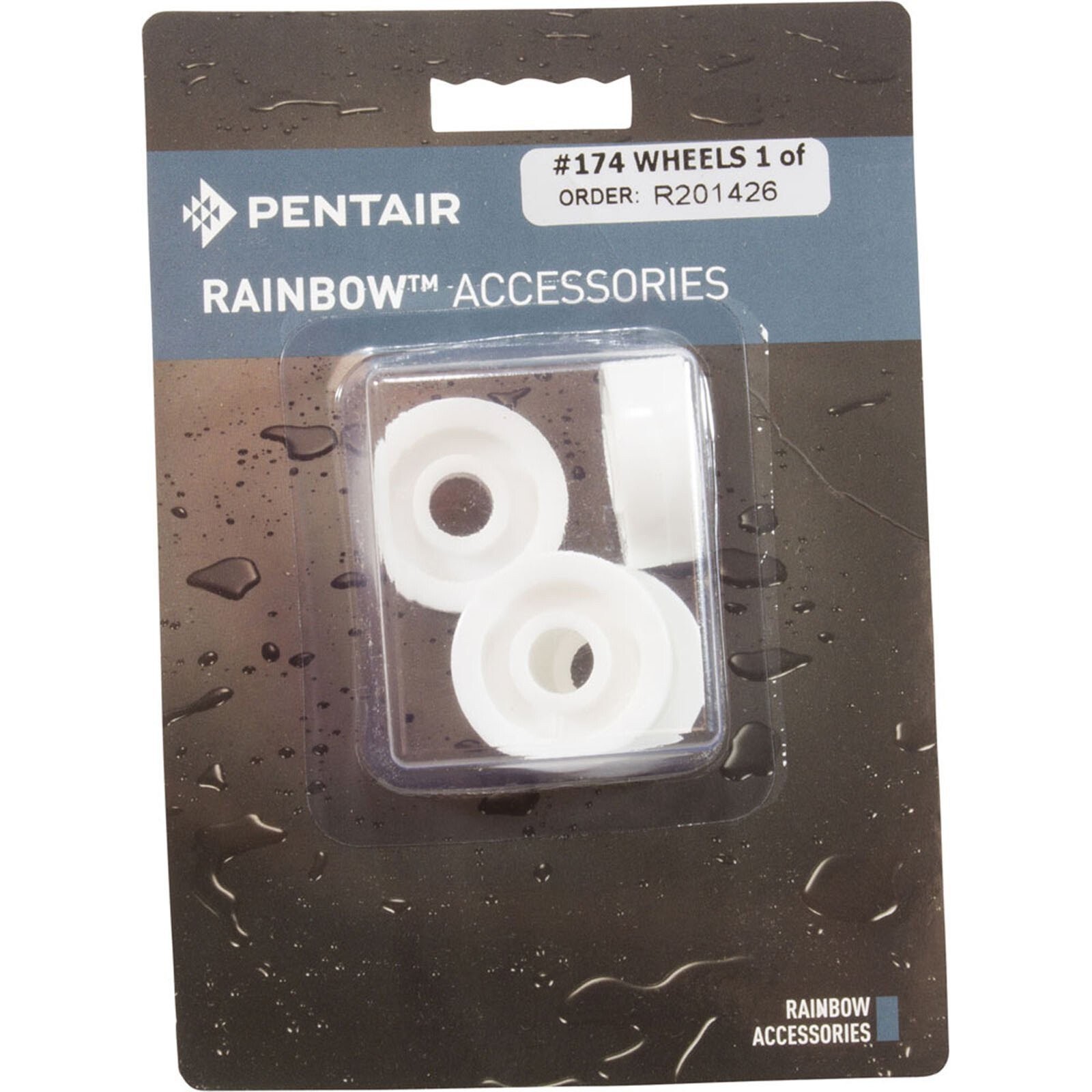Wheels, Pentair, #174, 1-3/8&Prime;od, 3/8&Prime; Hole