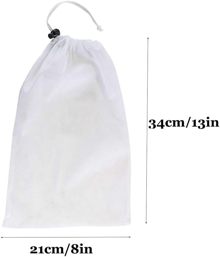 4 Pcs Pool Vacuum Replacement Mesh Bag Pool Cleaner Bags Drawstring Fine Mesh…