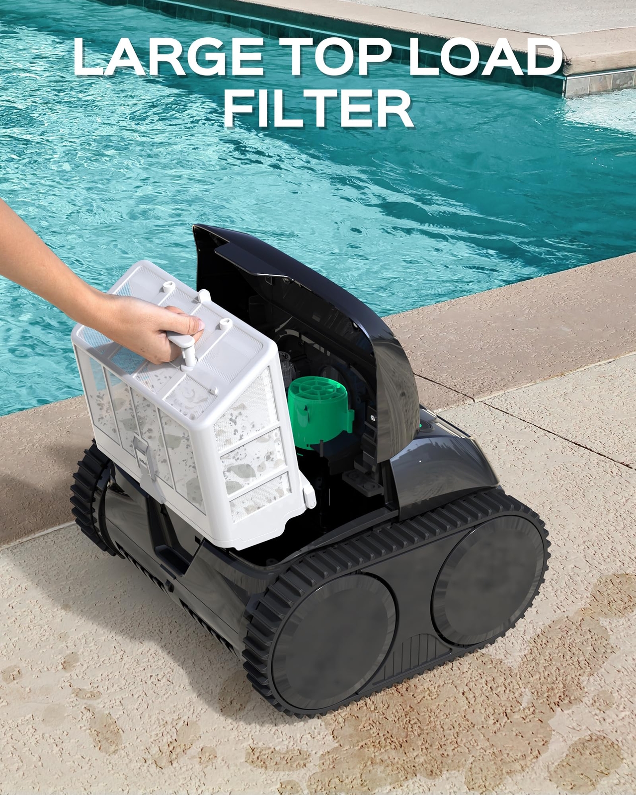 WYBOT C1 Wall Climbing Pool Robot Pool Vacuum Cleaner Above&In-Ground Pools