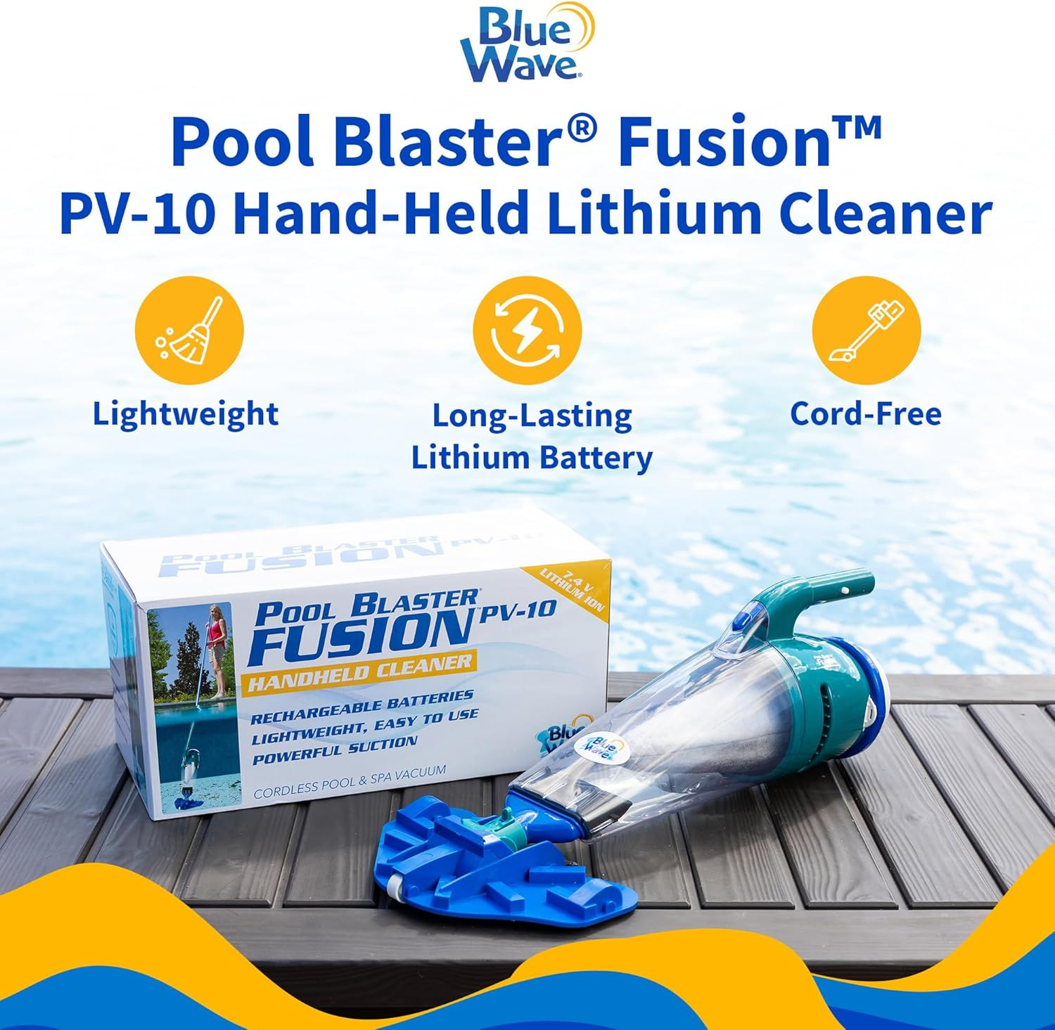 Pool Blaster Fusion PV-10 Hand-Held Lithium Cleaner, Blue Replacement Part
