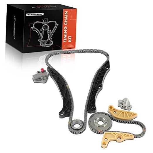 Engine Timing Chain Kit W/Tensioner [fits DOHC, 4Cyl 2.4L] Compatible with