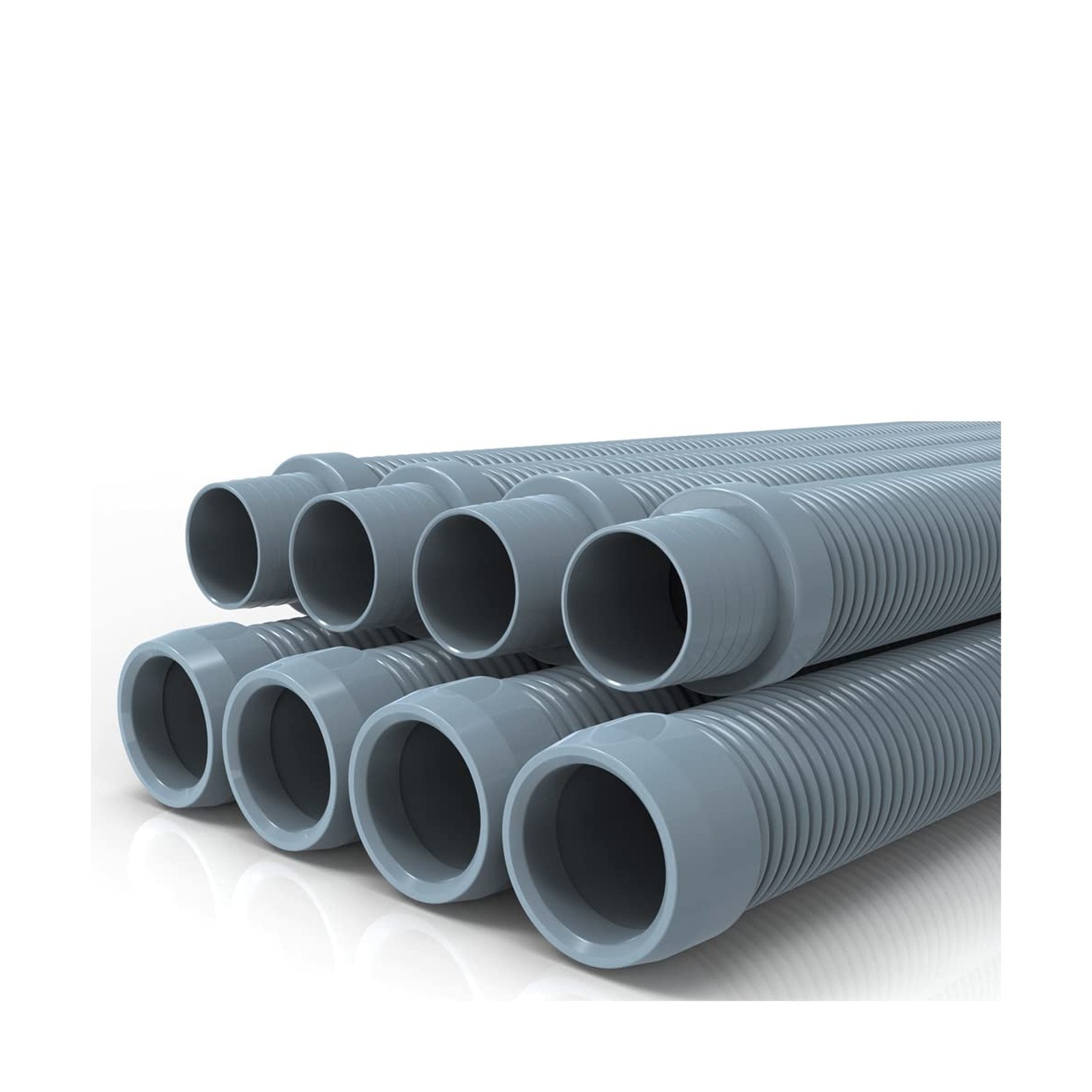 Poolvio Professional Swimming Pool Vacuum Cleaner Hose -1.5” 8 Piece Hoses fo…