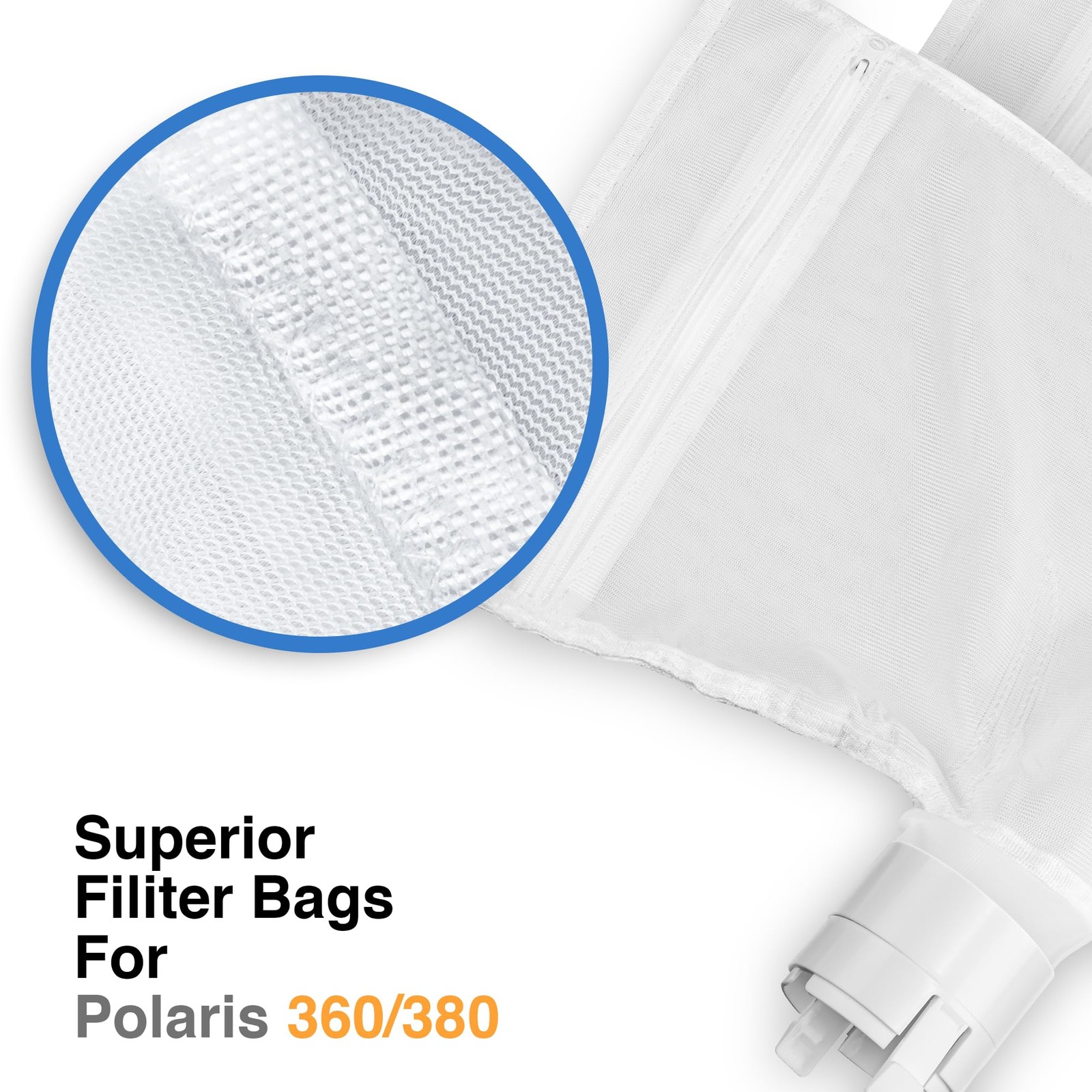 2 Pack 360 380 for Polaris Bags All Purpose Filter Bag for Polaris Replacemen…