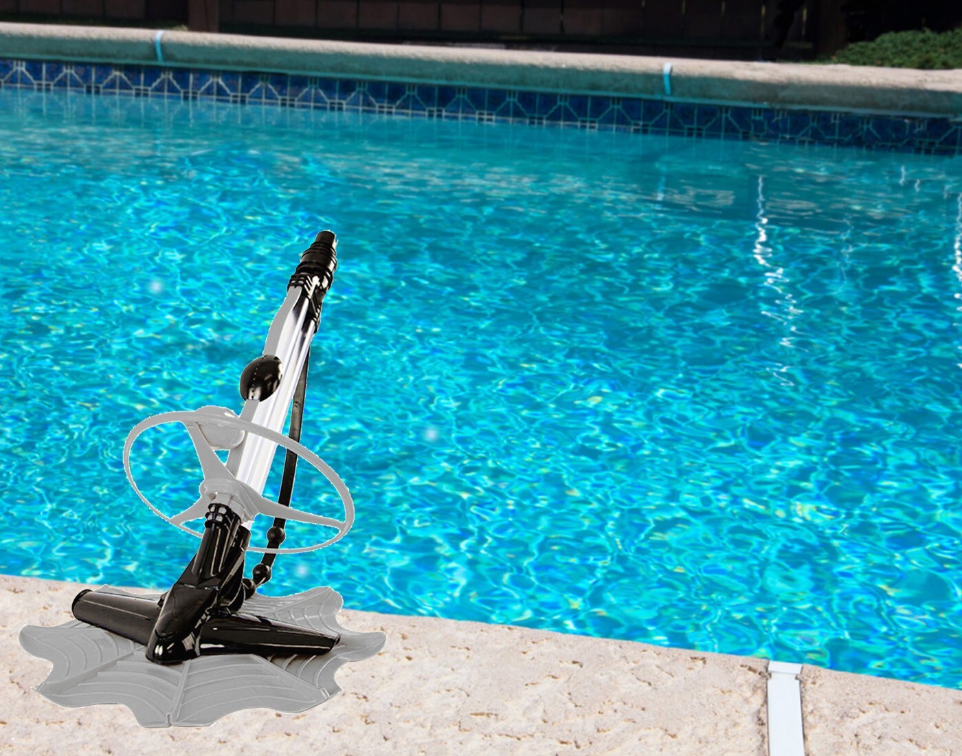 Trident 2 Above Ground Suction-Side Swimming Pool Cleaner w/ 32&prime; of Hose