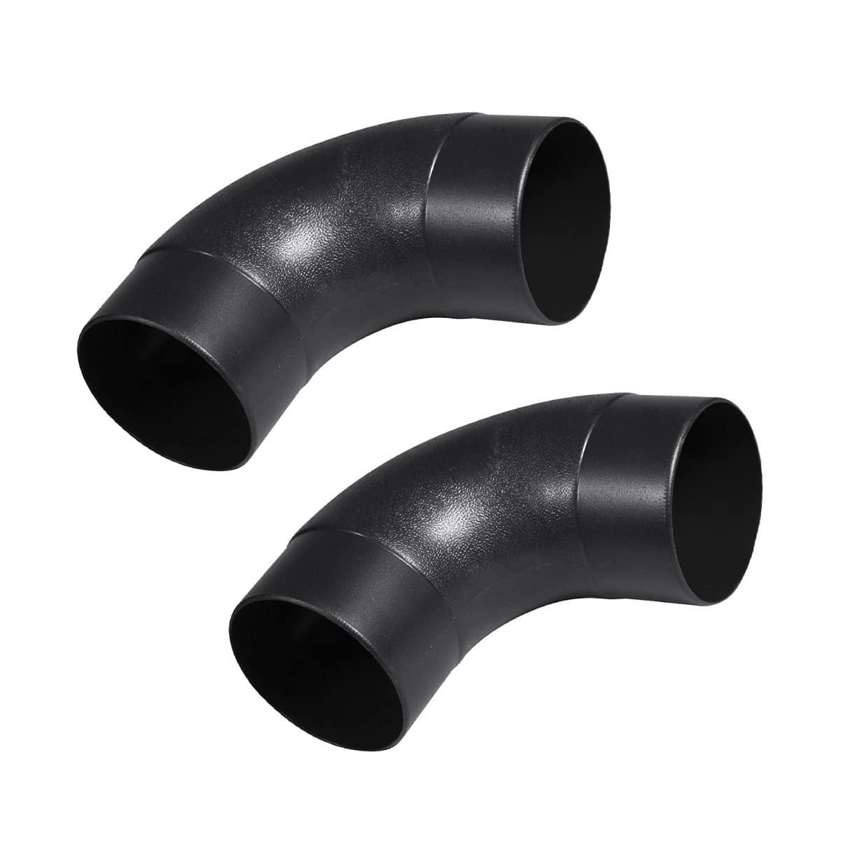 POWERTEC 70105-P2 4 In. 90 Degree Elbow – ABS Plastic Right Angle Dust Collector