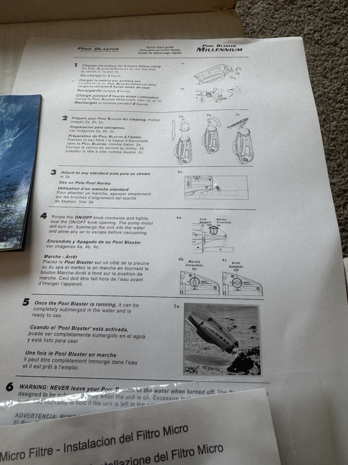Pool Blaster Milleninium Cordless Pool Vacuum Battery Powered In Box Excellent