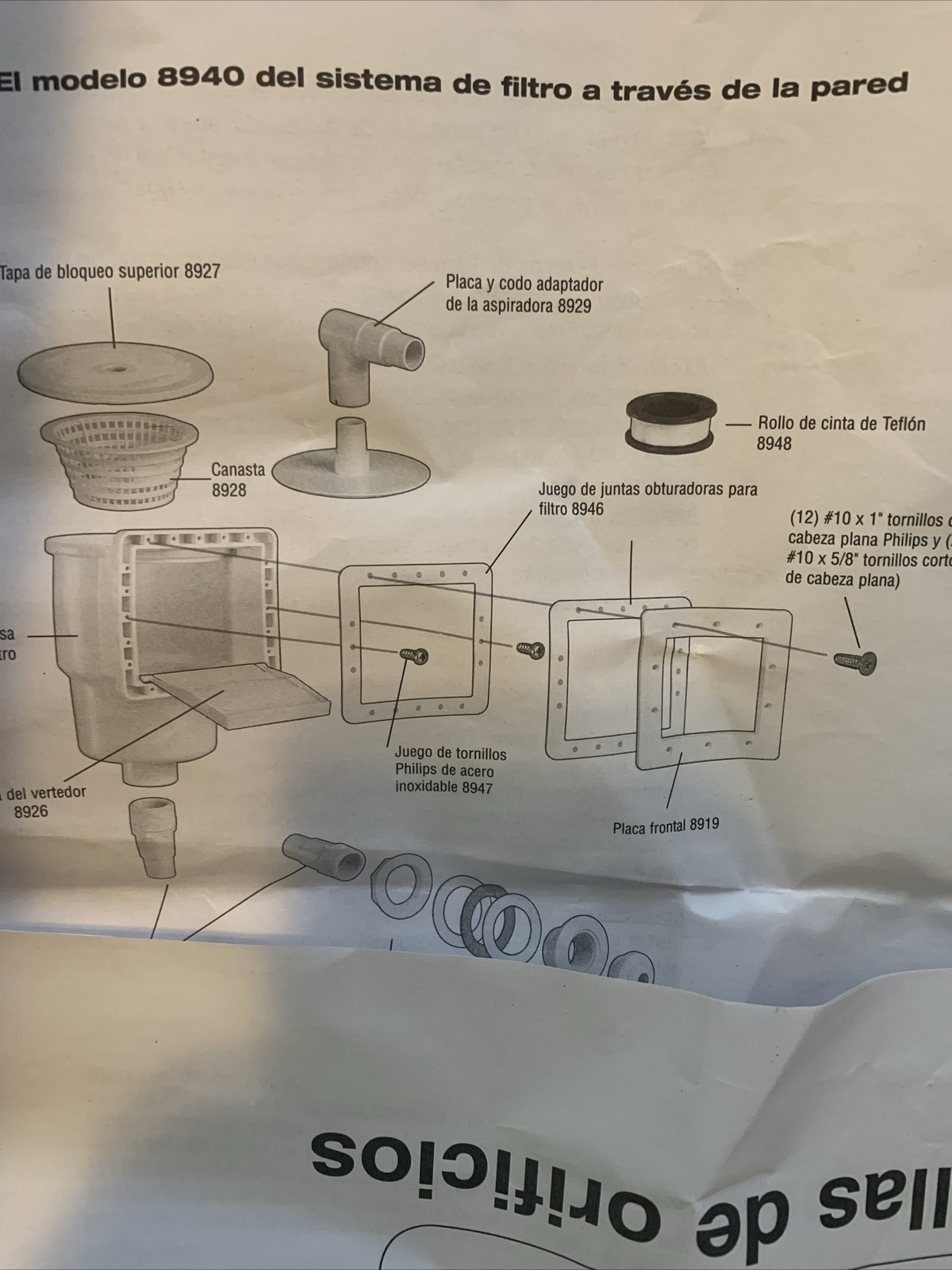 OPEN BOX – HydroTools Swimline 8940 Above Ground Pool Skimmer- Missing Vac Plate