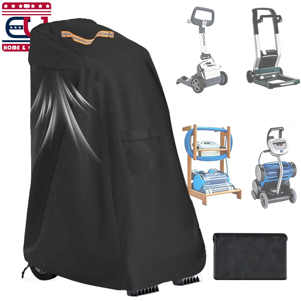 Robotic Pool Cleaner Caddy Cover Outdoor Waterproof Vacuum UV Dust Protector