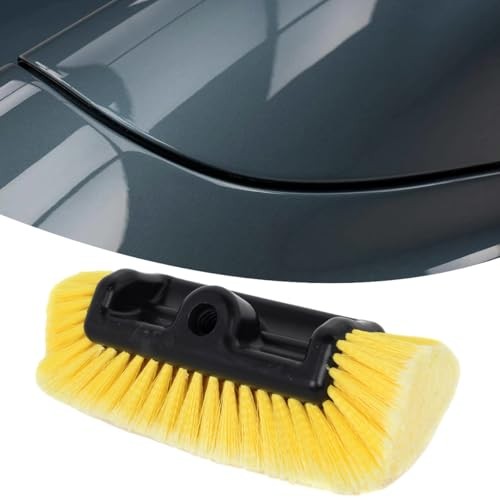 Yellow Twist-On Car Wash Brush Head with Soft Bristle – 12&Prime; Car Wash Head