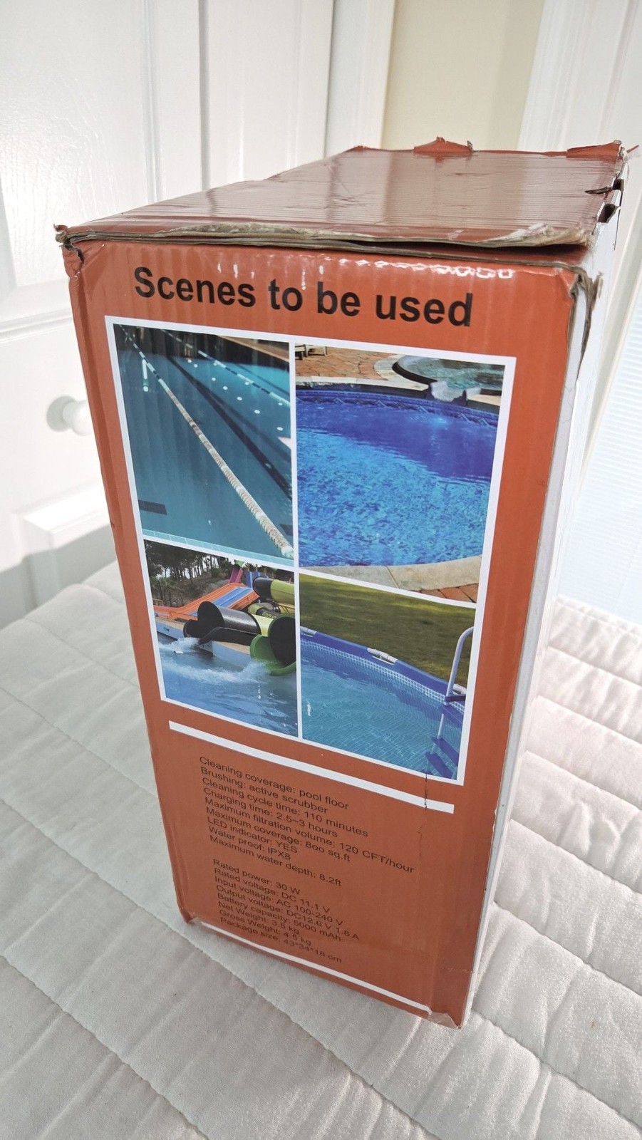 Oofun Cordless Robotic Pool Cleaner DFC/RB/W002 for Above and In-Ground Pools