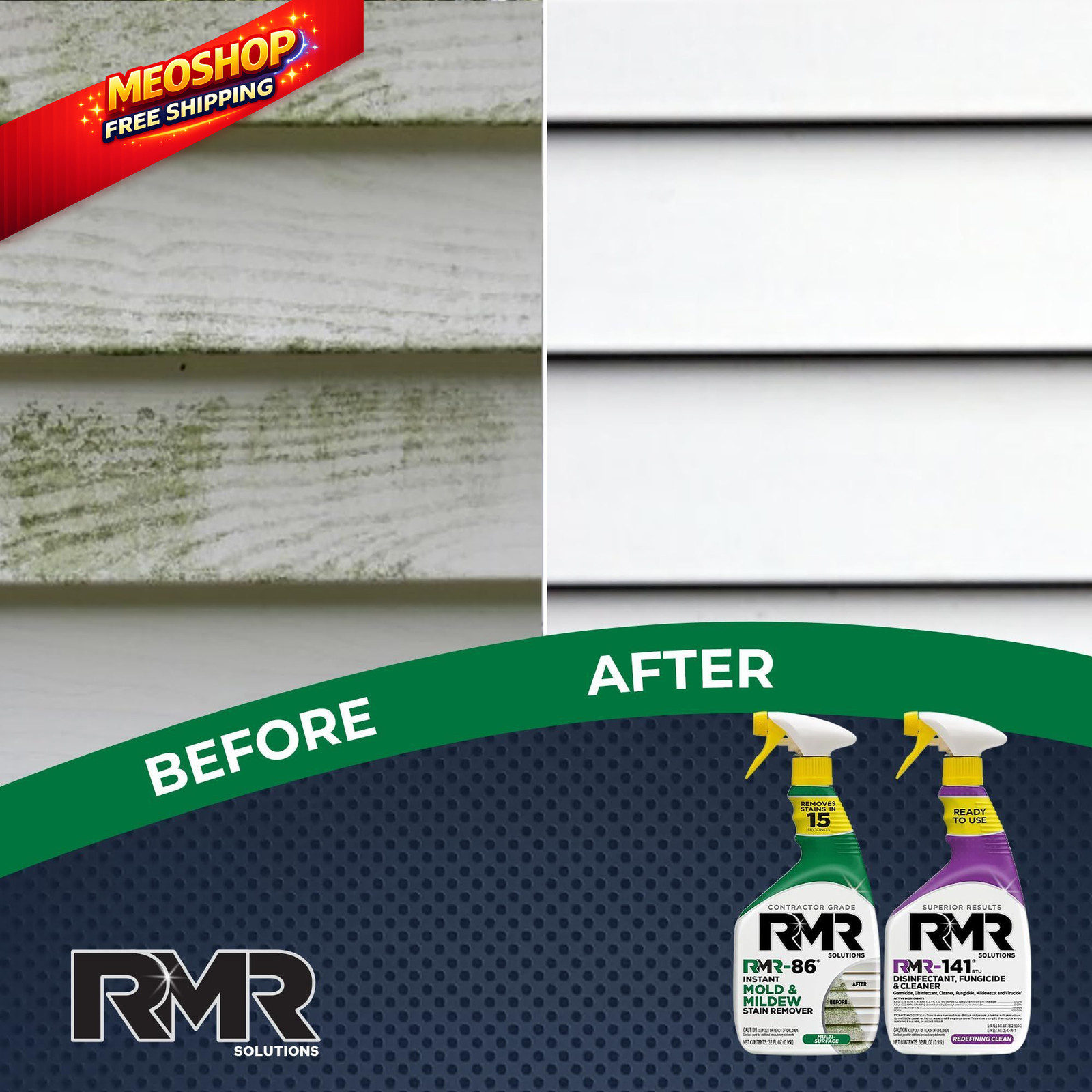 RMR Brands DIY Mold & Stain Remover Bundle, Complete 32 Fl Oz (Pack of 2)