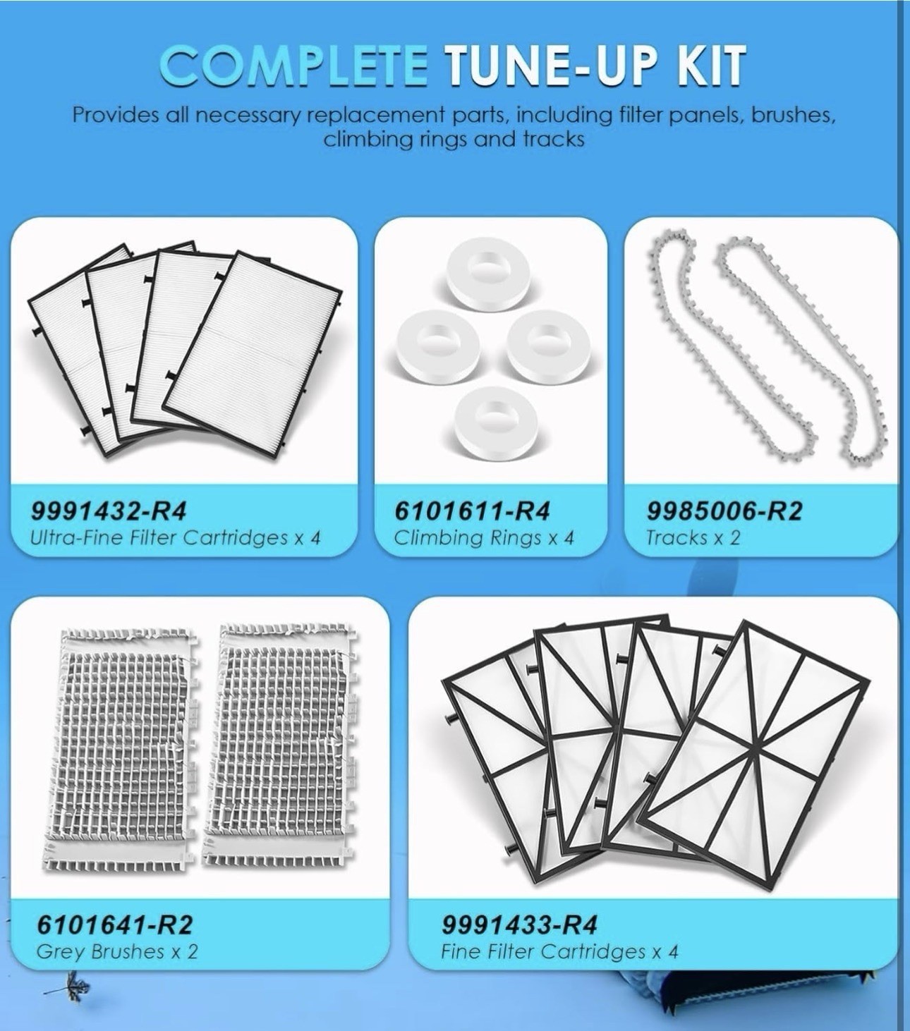 Tune Up Rebuild Parts Kit Fit Dolphin Nautilus CC Plus Robotic Pool Cleaner