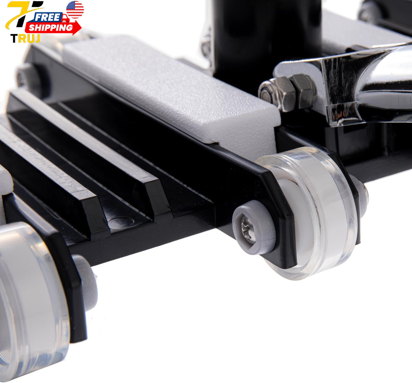 19&Prime; Commercial Weighted Pool Vacuum Head 12-Wheel Professional Manual Cleaner