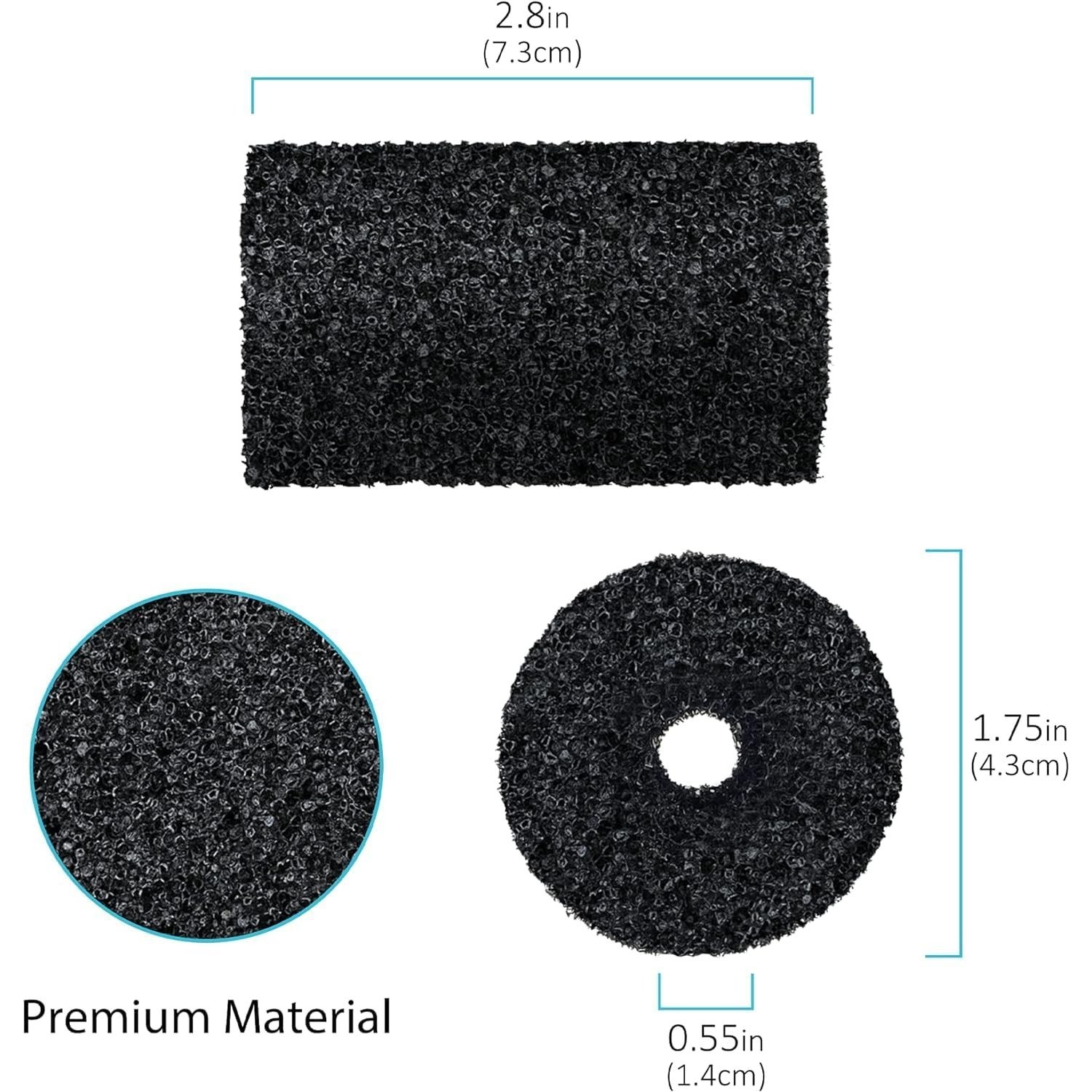 12 Pack Sweep Hose Tail Scrubbers for Polaris Pool Cleaner Replacement Parts