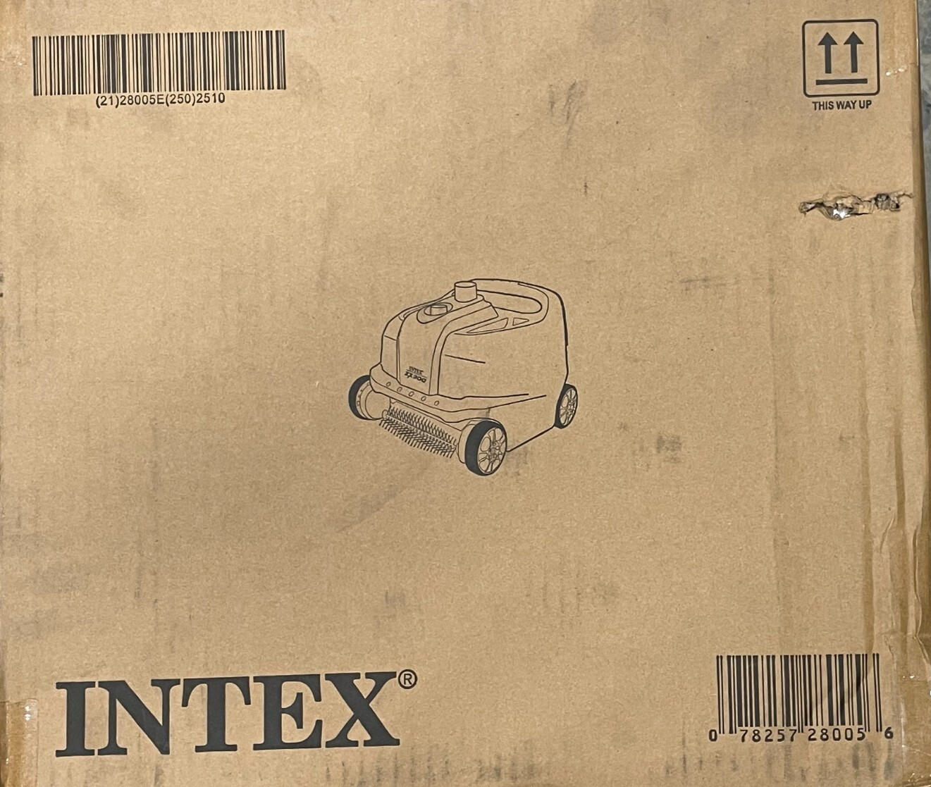 Intex 28005E Swimming Pool Floor and Wall Cleaner Robot Vacuum