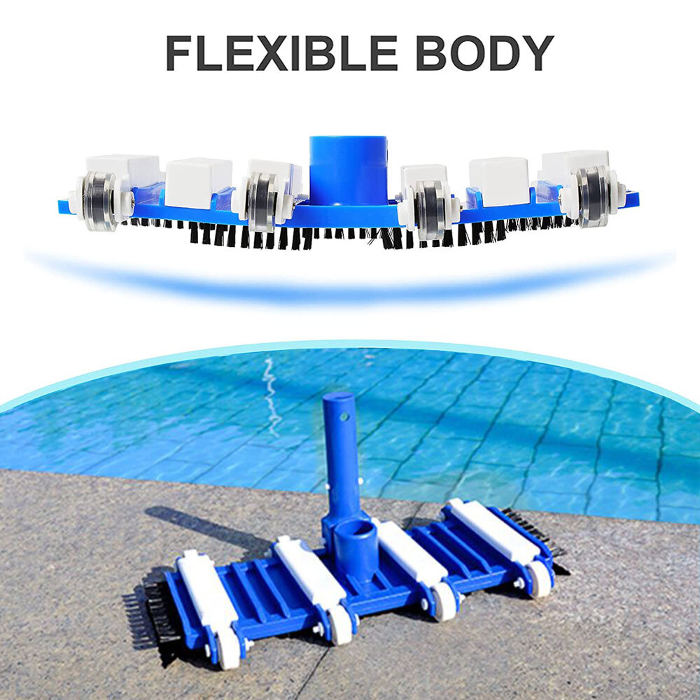 Home Swimming Pool Suction Vacuum Head Brush Above Ground Inground Cleaner Tool