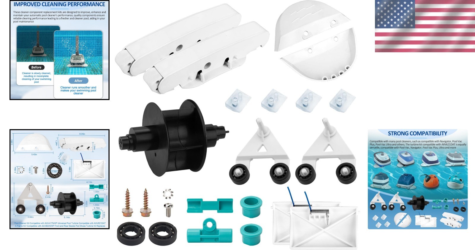 Hayward Navigator Pool Cleaner Kit – Replacements$^