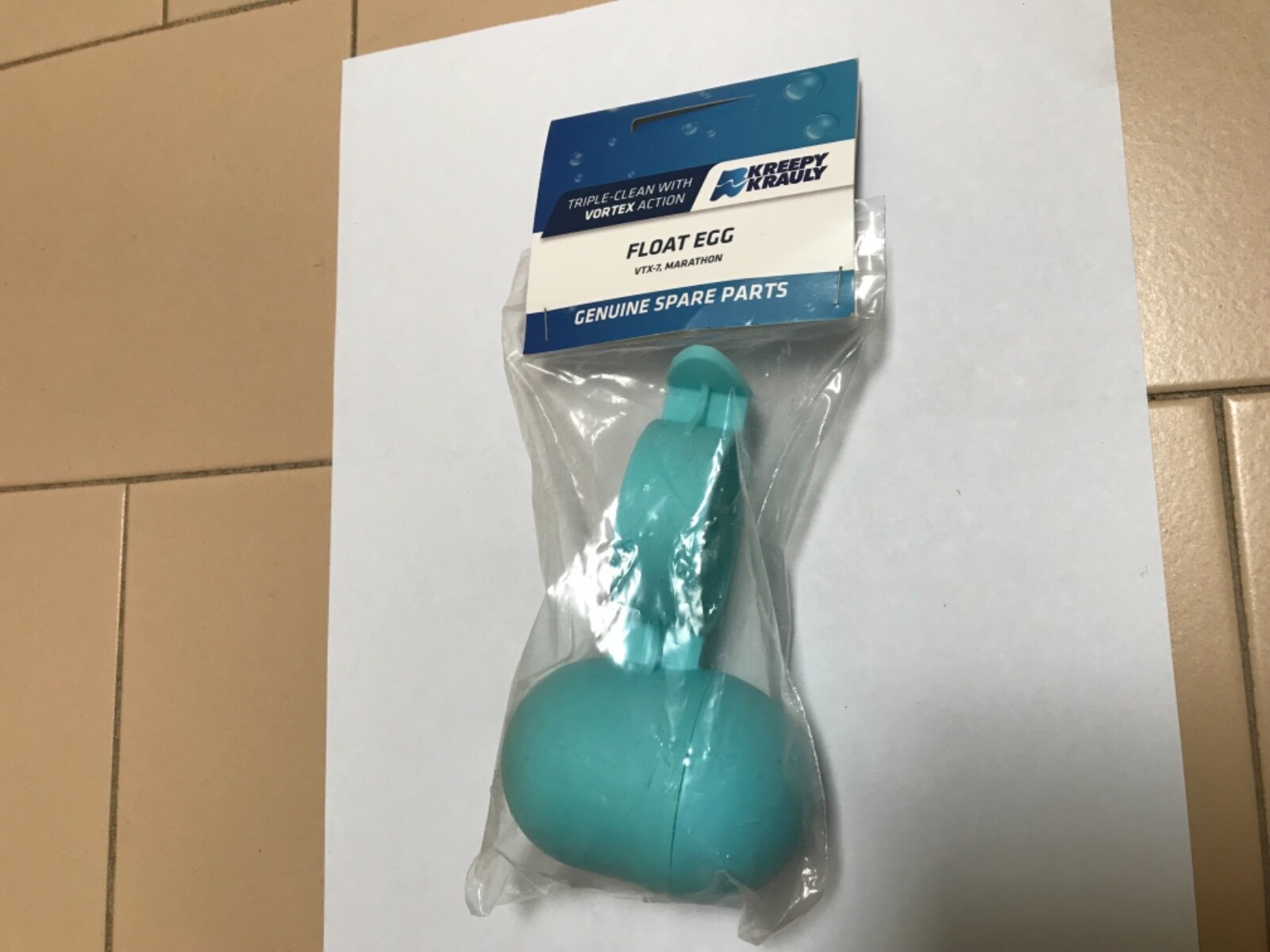 GENUINE KREEPY KRAULY POOL CLEANER MARATHON & VTX FULL EGG FLOAT CAP FOAM KK26M