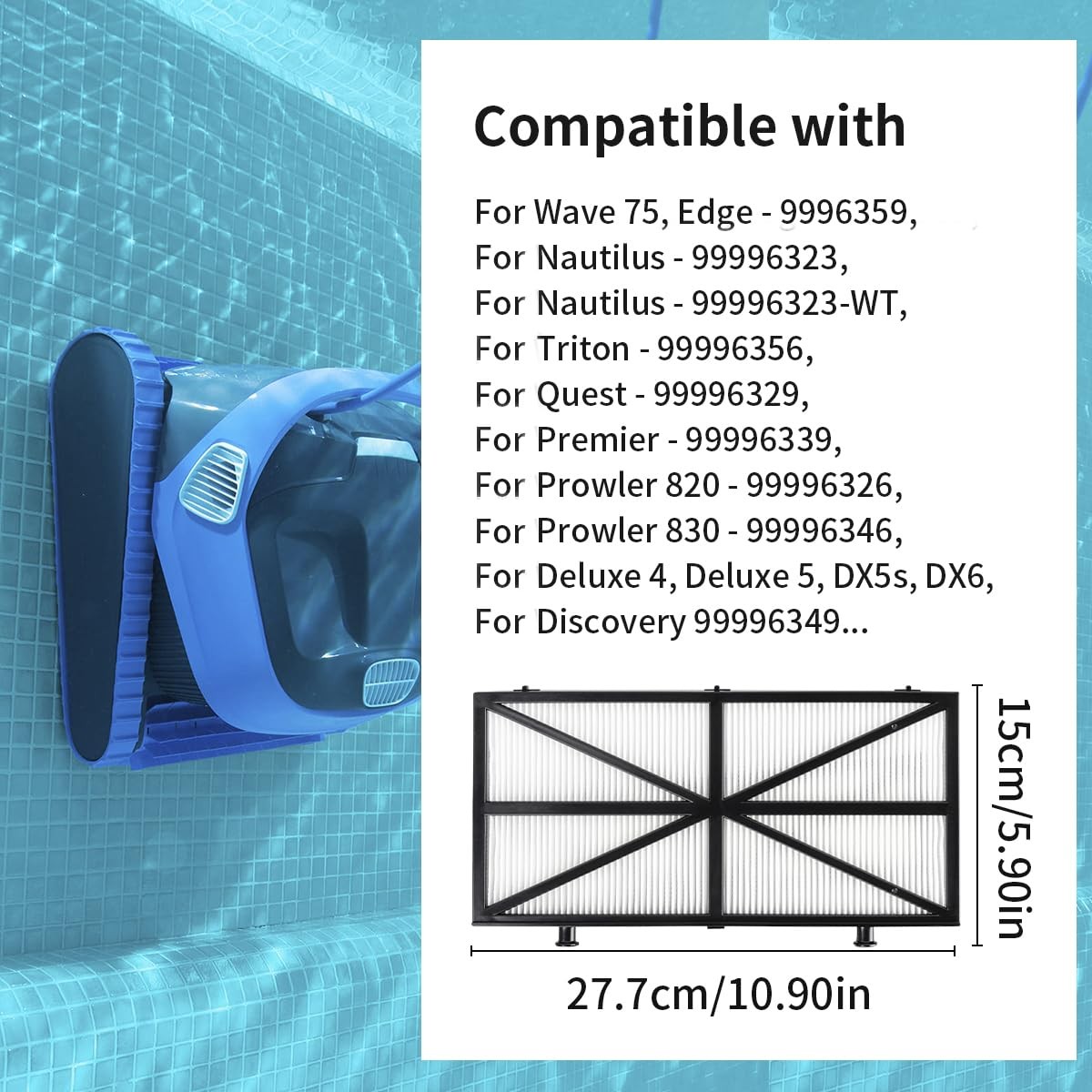 9991425-R4 Filter Cartridges Pool Cleaner Parts with Dolphin Nautilus Deluxe …