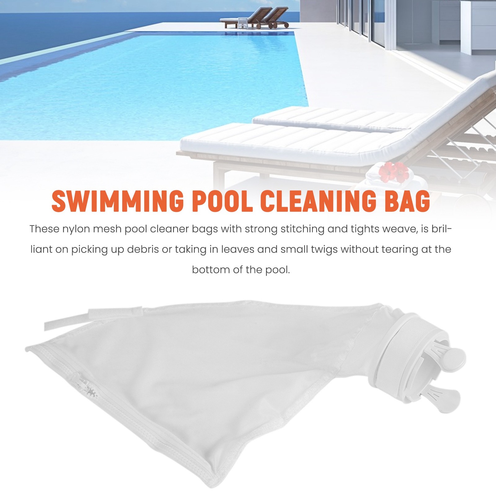 3PCS Zippered Bag Replacement Fits for 280,480 Pool Cleaner Purpose Bag2132