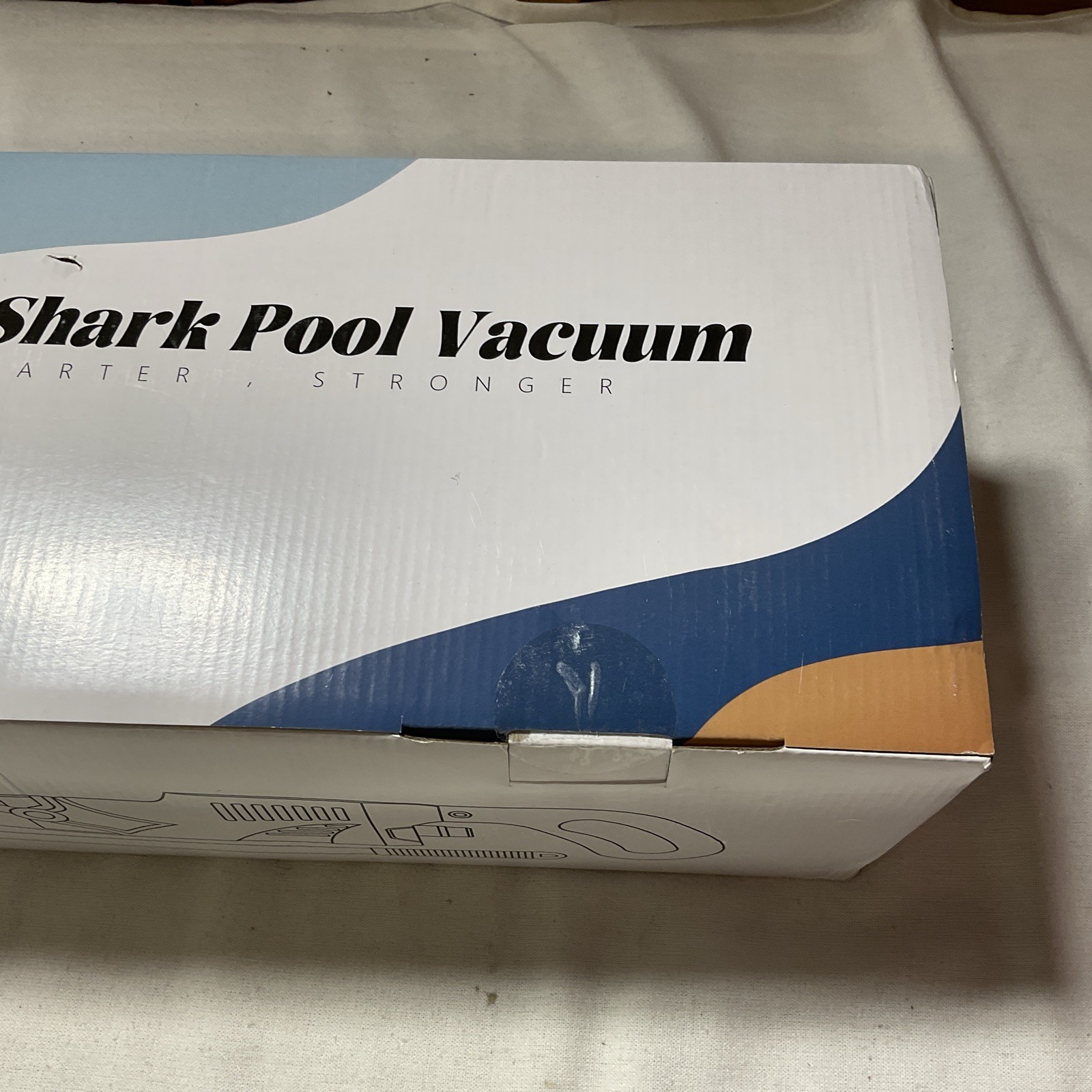 LITTLE SHARK Pool Vacuum For Above Ground Pool, Hot Tub Vacuum 60W Motor G16/19