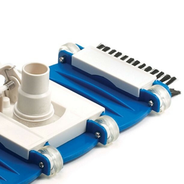 Flexible Weighted Vacuum for In-ground Pools w Wheels & Side Brushes #8165