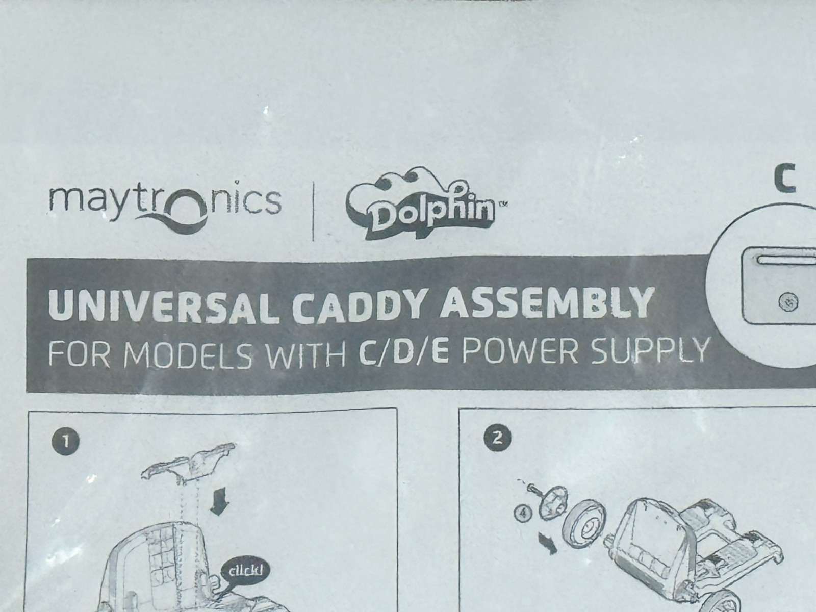 Maytronics Dolphin Universal Pool Robot Caddy #9996084 | Models C,D,E Power Unit