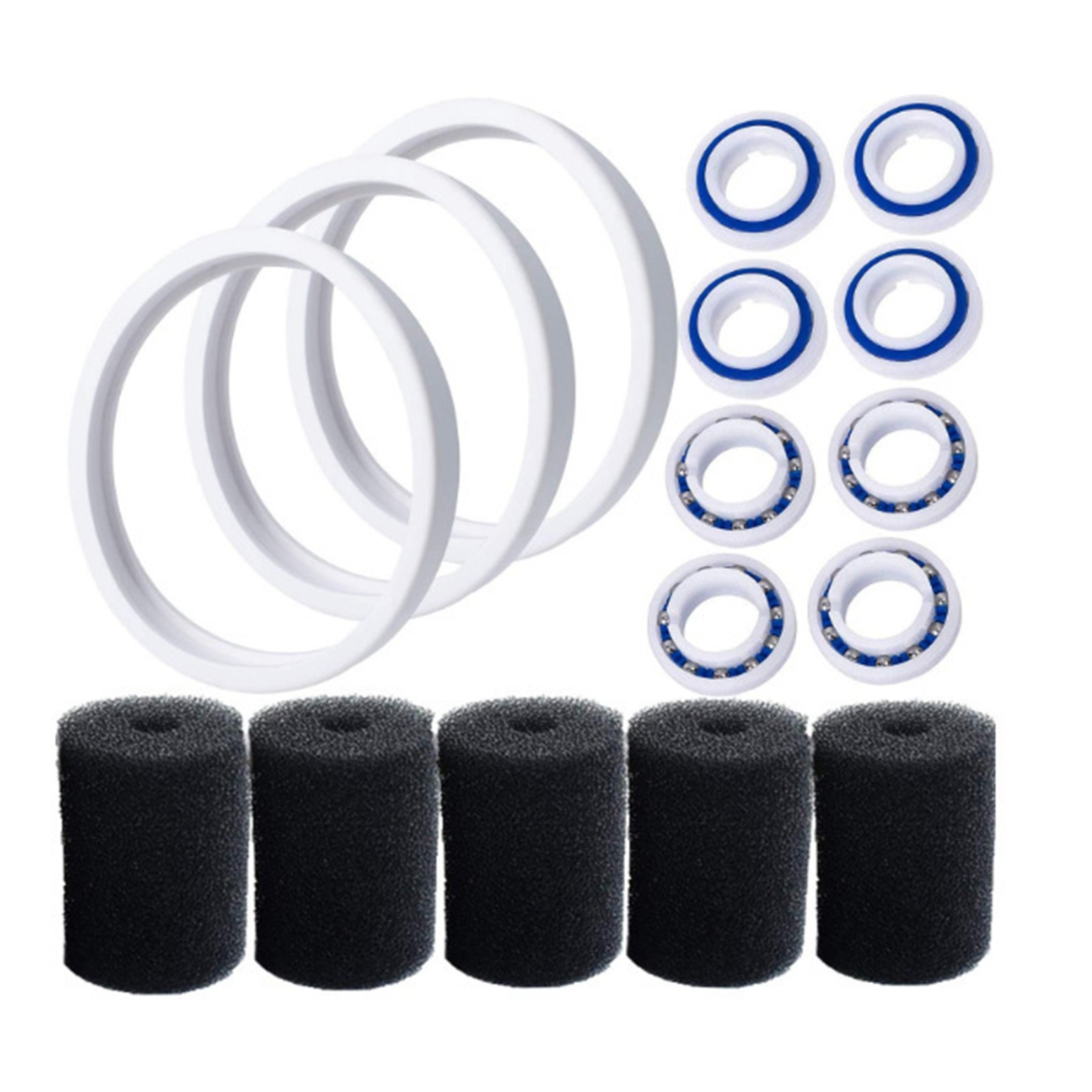 Tire Sweep Tail Scrubber Ball Bearing Wheel Kit Fit Polaris Pool Cleaner 180 380