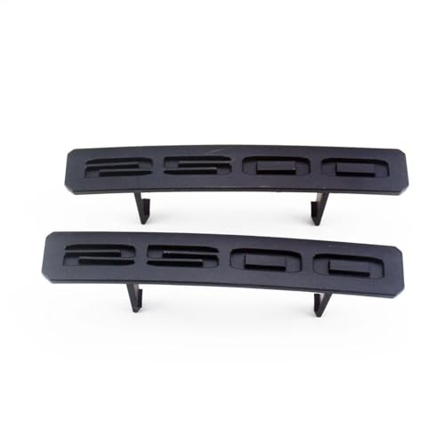 6Pcs Replacement for 2024-2025 Sierra 2500HD AT4 Emblem Bumper Matte Black Red