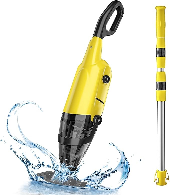 Cordless Pool Vacuum Rechargeable Handheld Pool Cleaner with Telescopic Pole Hot