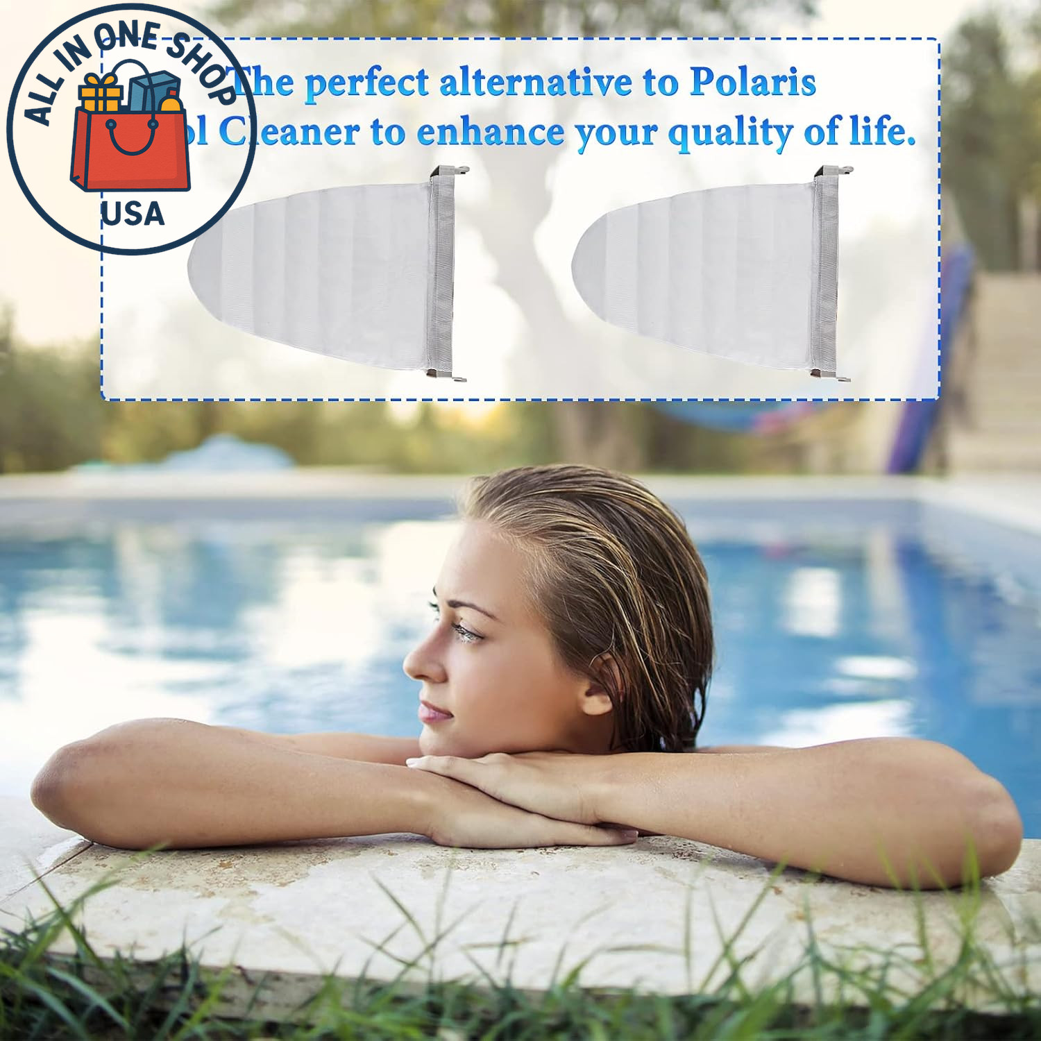 All-Purpose Pool Cleaner Bag 6-206-00 for Zodiac Polaris 165, 65 – 2 Pack