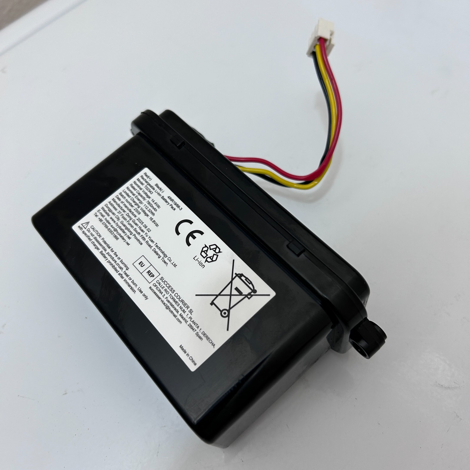 Rechargeable Li-ion Battery Pack for Aiper Scuba 1600W Cordless Robotic Pool Cle