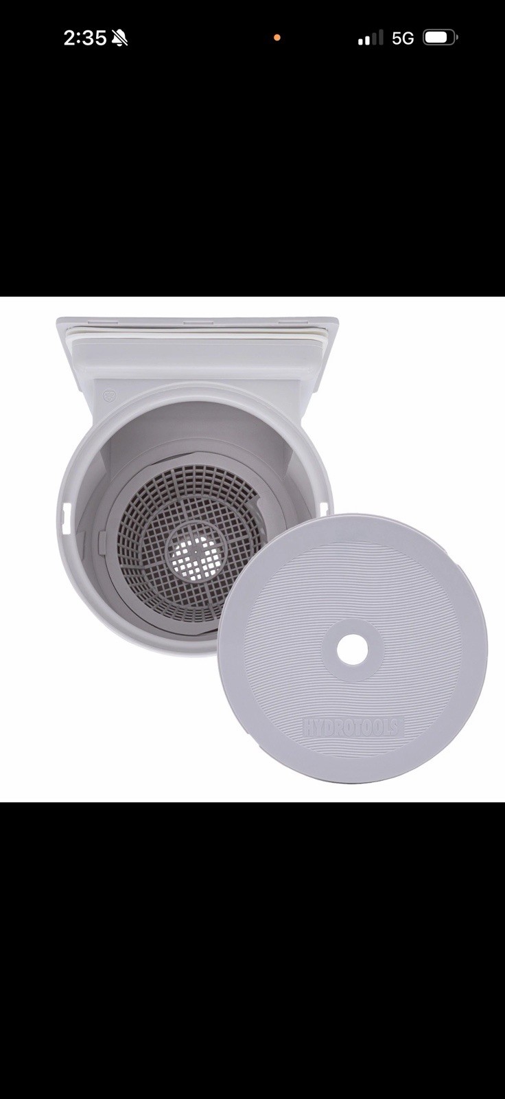 Hydro Tools 8940 Standard ABS Thru-Wall Pool Skimmer New