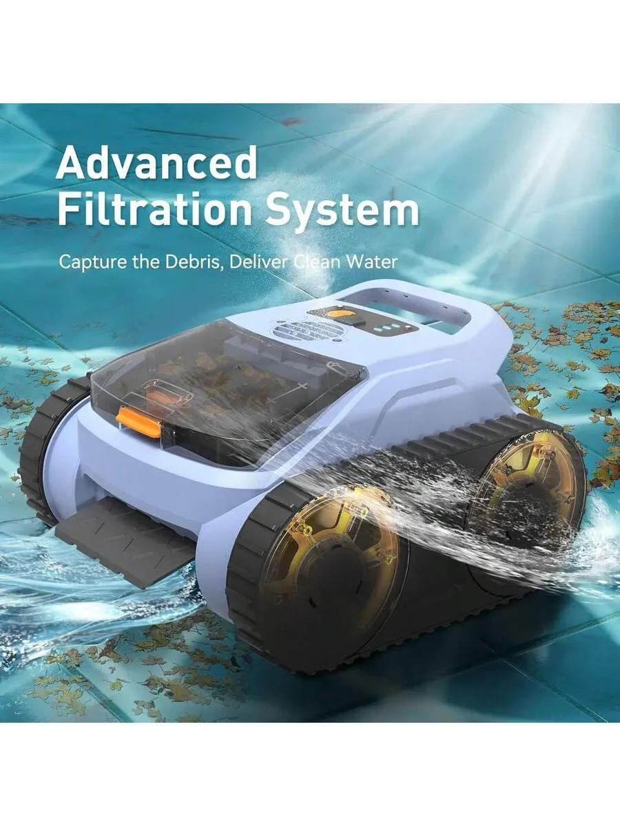 2025 Robotic Pool Cleaner, Smart Navigation For Inground Pools Up To 2,150 Sq.Ft