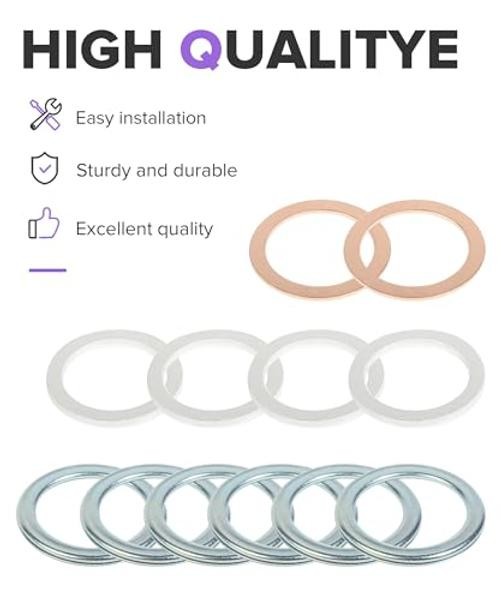 12PCS Differential Gasket, Car Accessories, Differential and Adaptable
