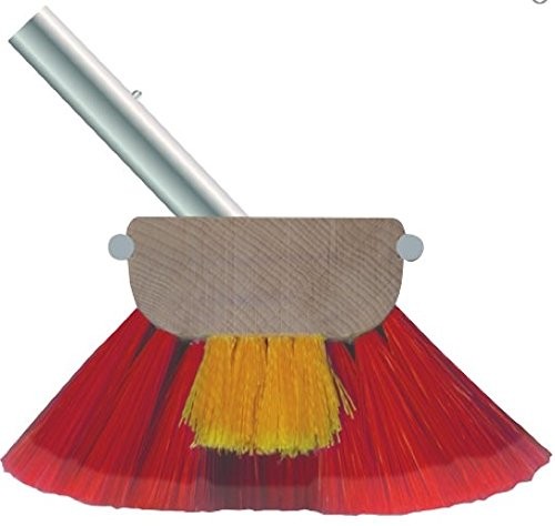 Shurhold 965 Combo Bristle Deck Brush 6 Inch Red Marine Cleaning Brush