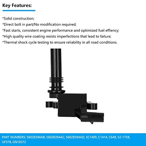 Ignition Coil Pack of 1 Replacement for 5.7L V8 Hemi – for 2005 Chrysler 300,