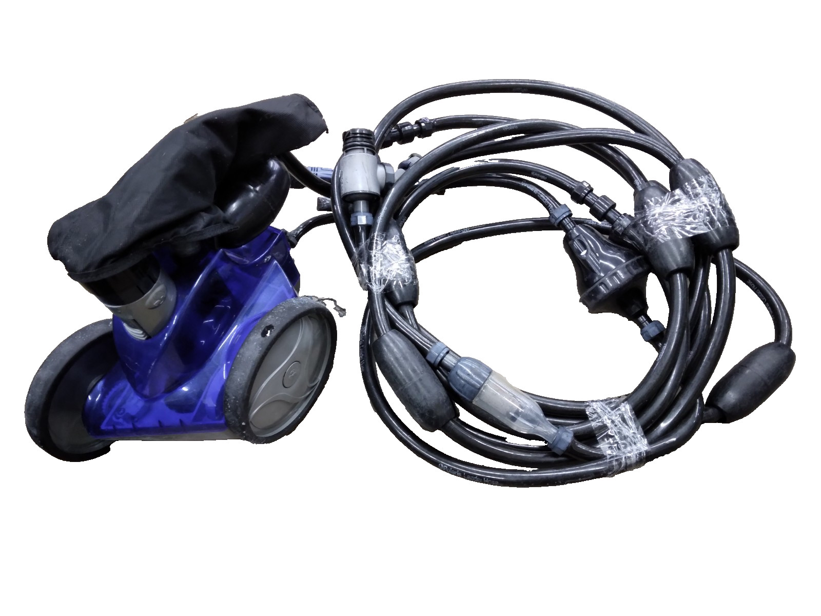 Polaris TR35P Pressure Vacuum Pool Cleaner With Float Heads Extended Feed Hose