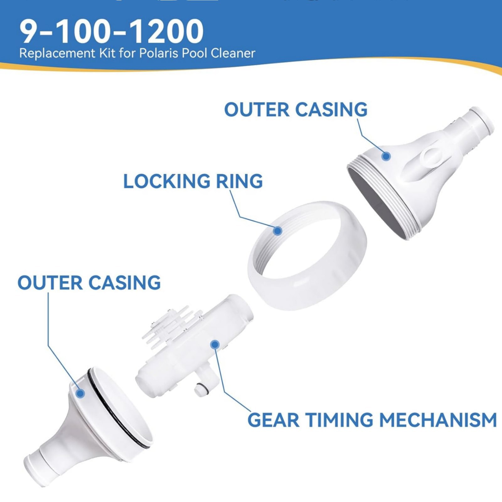 New Backup Valve Replacement 9-100-1200 For Polaris Zodiac 360 Pool Cleaner