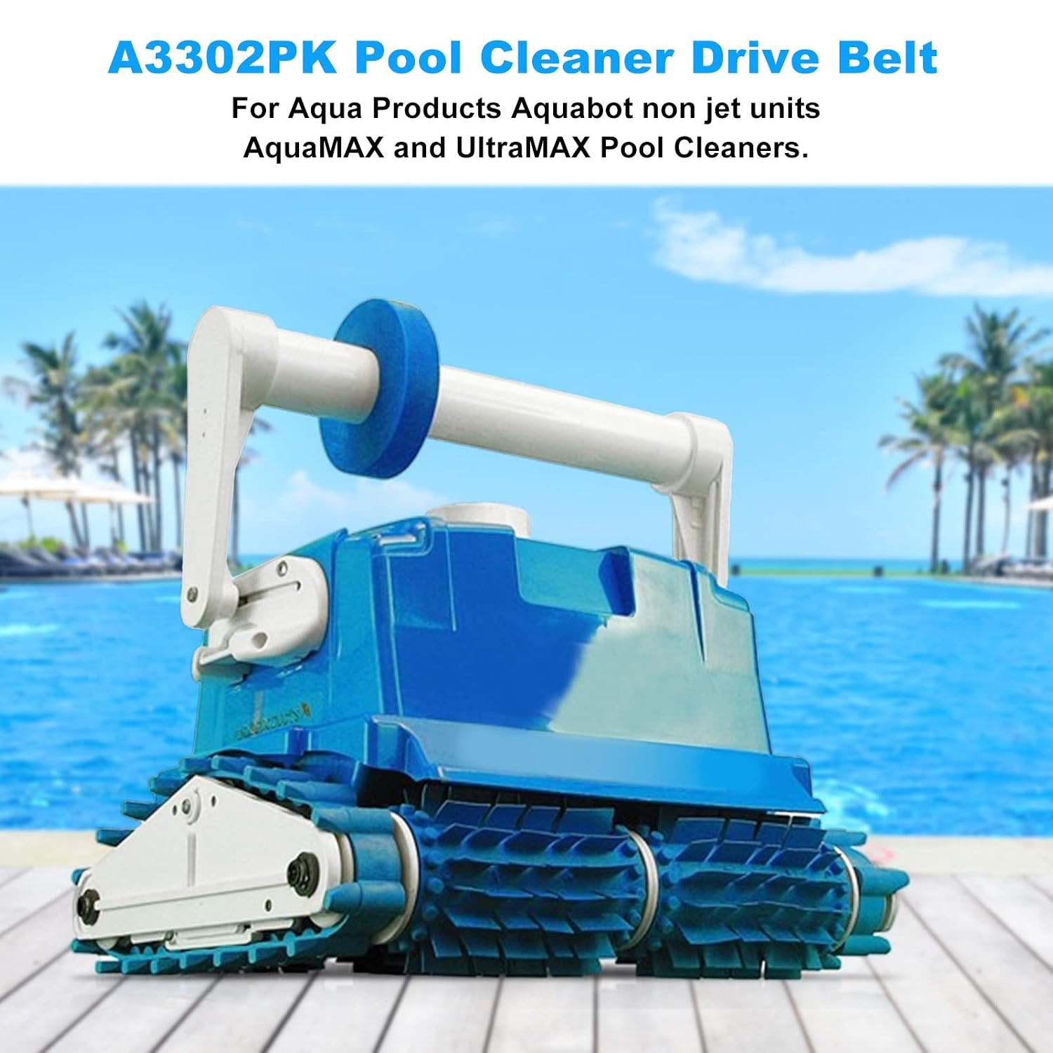 Pool Cleaner Robot Belt for Aquabot Pool Cleaner Robot Drive Belts A3302PK |